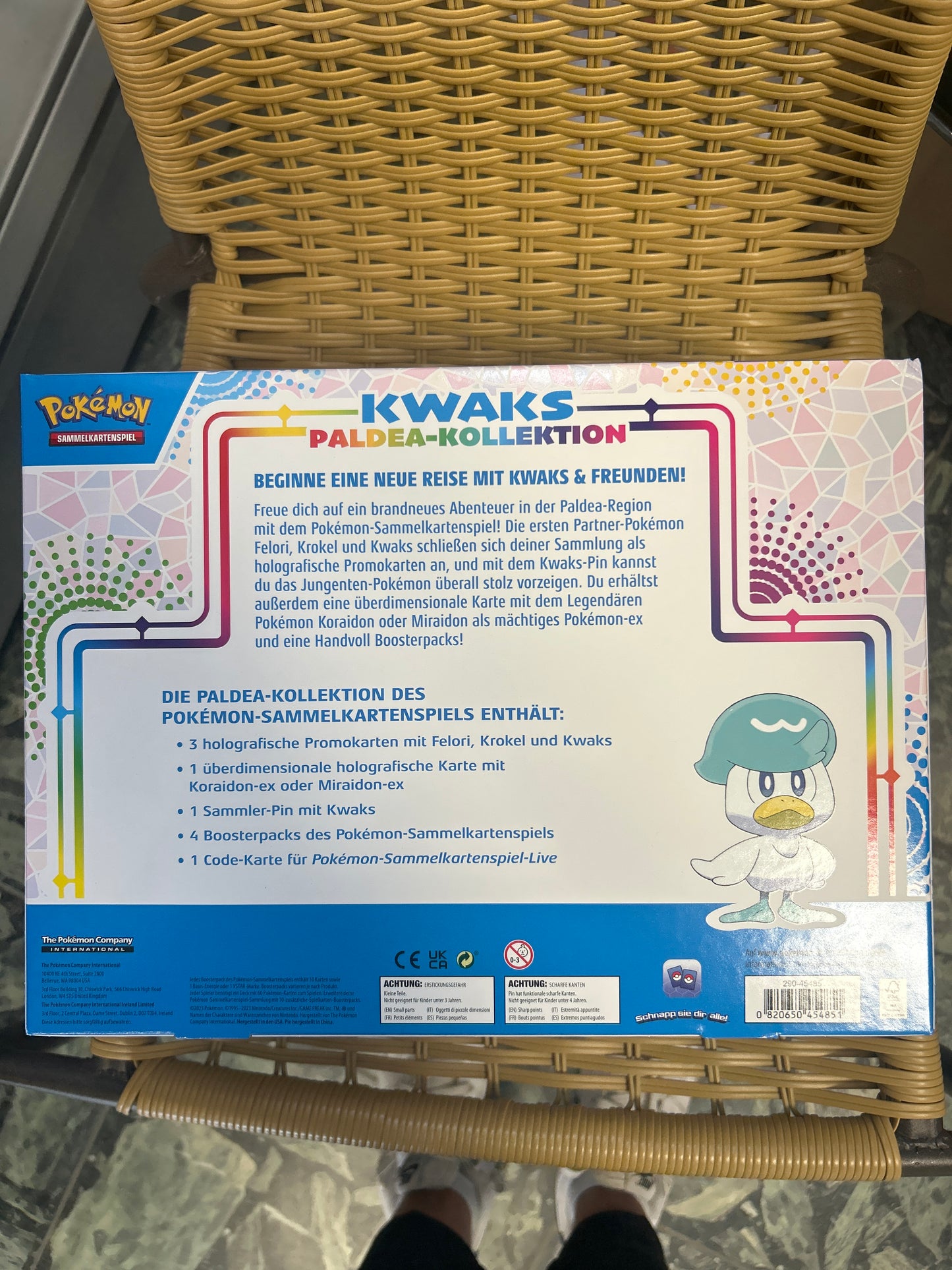 Pokémon Kwaks Paldea Kollektion Box