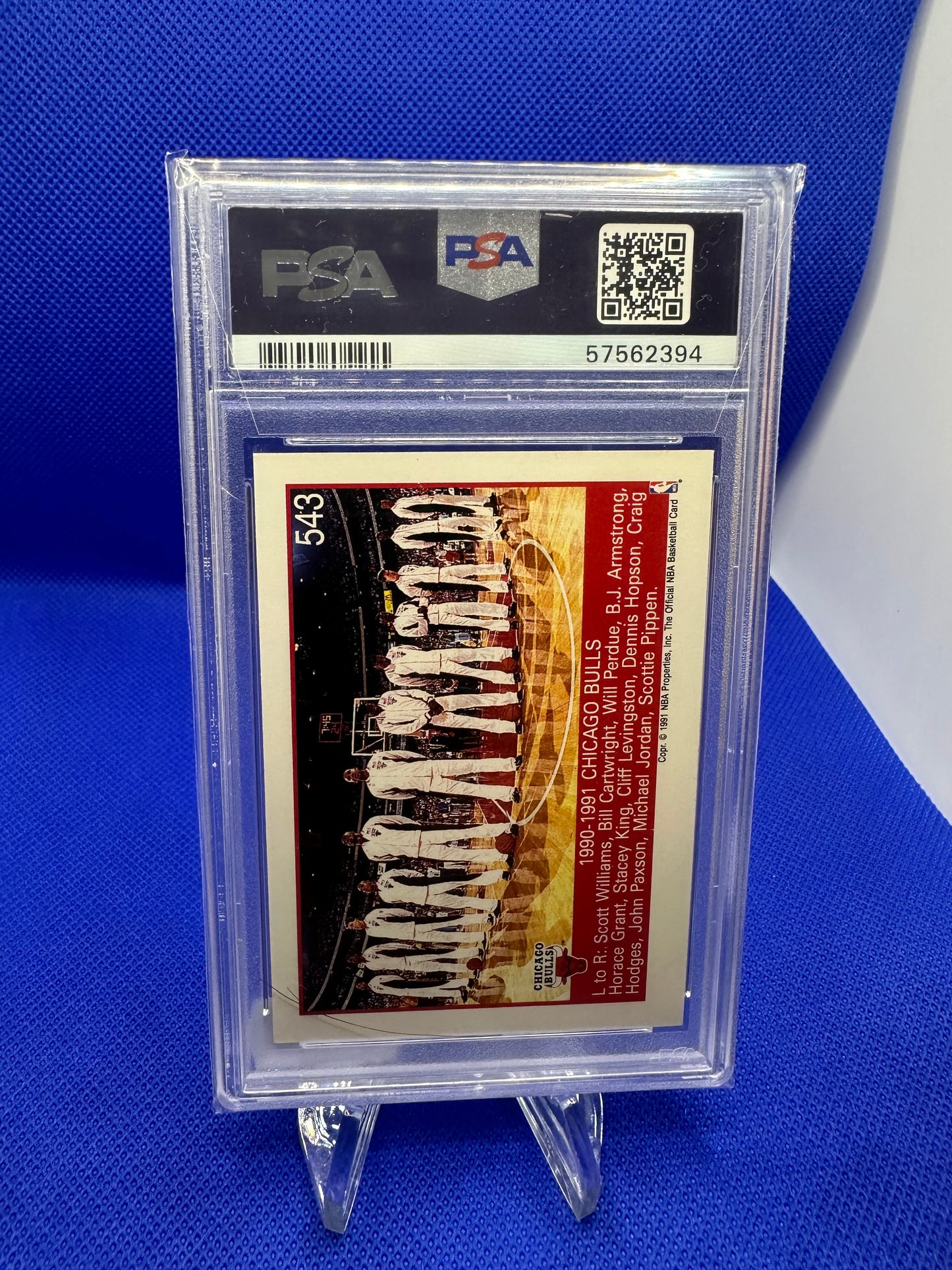 Michael Jordan 1991 Hoops PSA 7 NBA