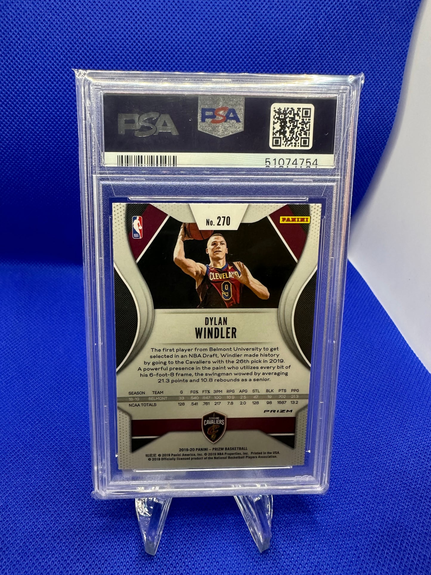 Dylan Windler 2019 Panini Prizm Hyper Prizm PSA 8 NBA
