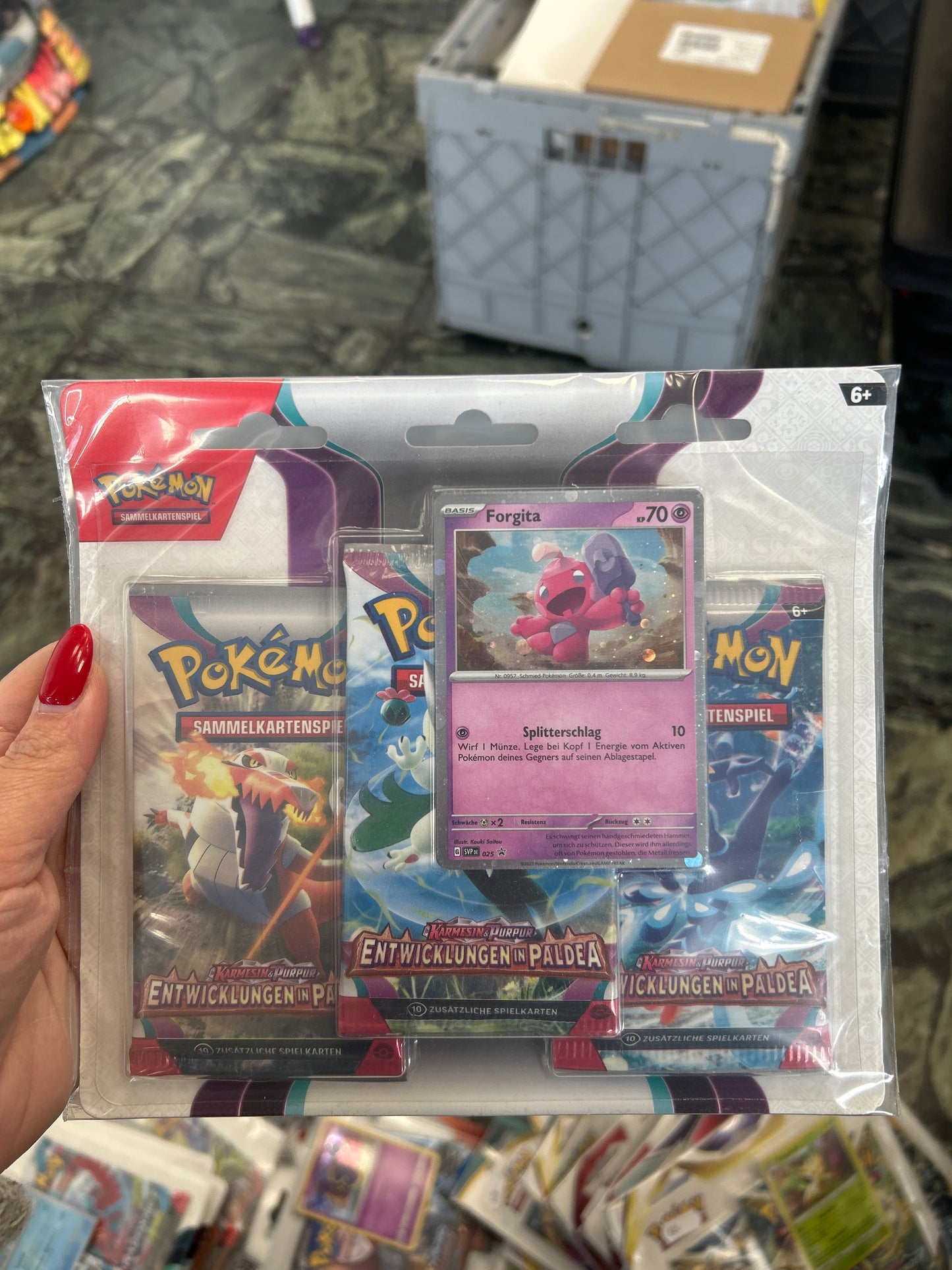 Pokémon 3 booster sammelkartenspiel Karmesin & Purpur Entwicklungen in Paldea forgita