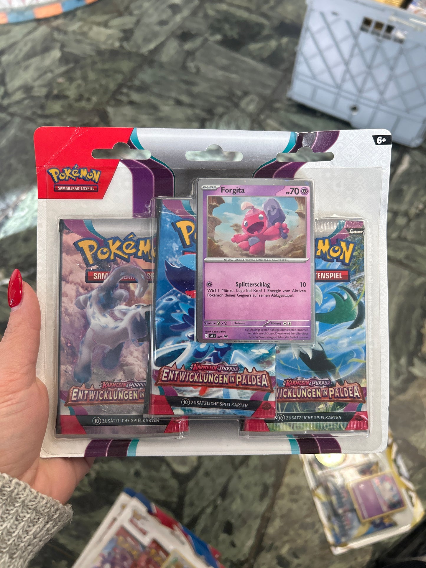 Pokémon 3 booster sammelkartenspiel Karmesin & Purpur Entwicklungen in Paldea forgita