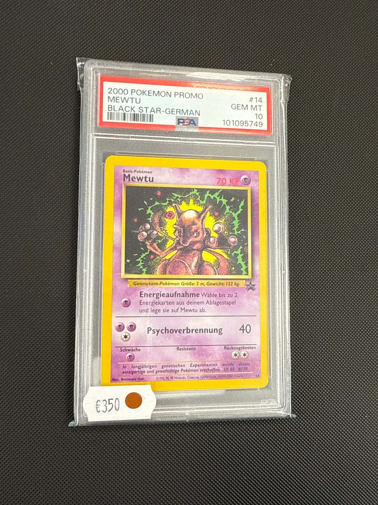 2000 Pokemon Promo MEWTU Black Star-German