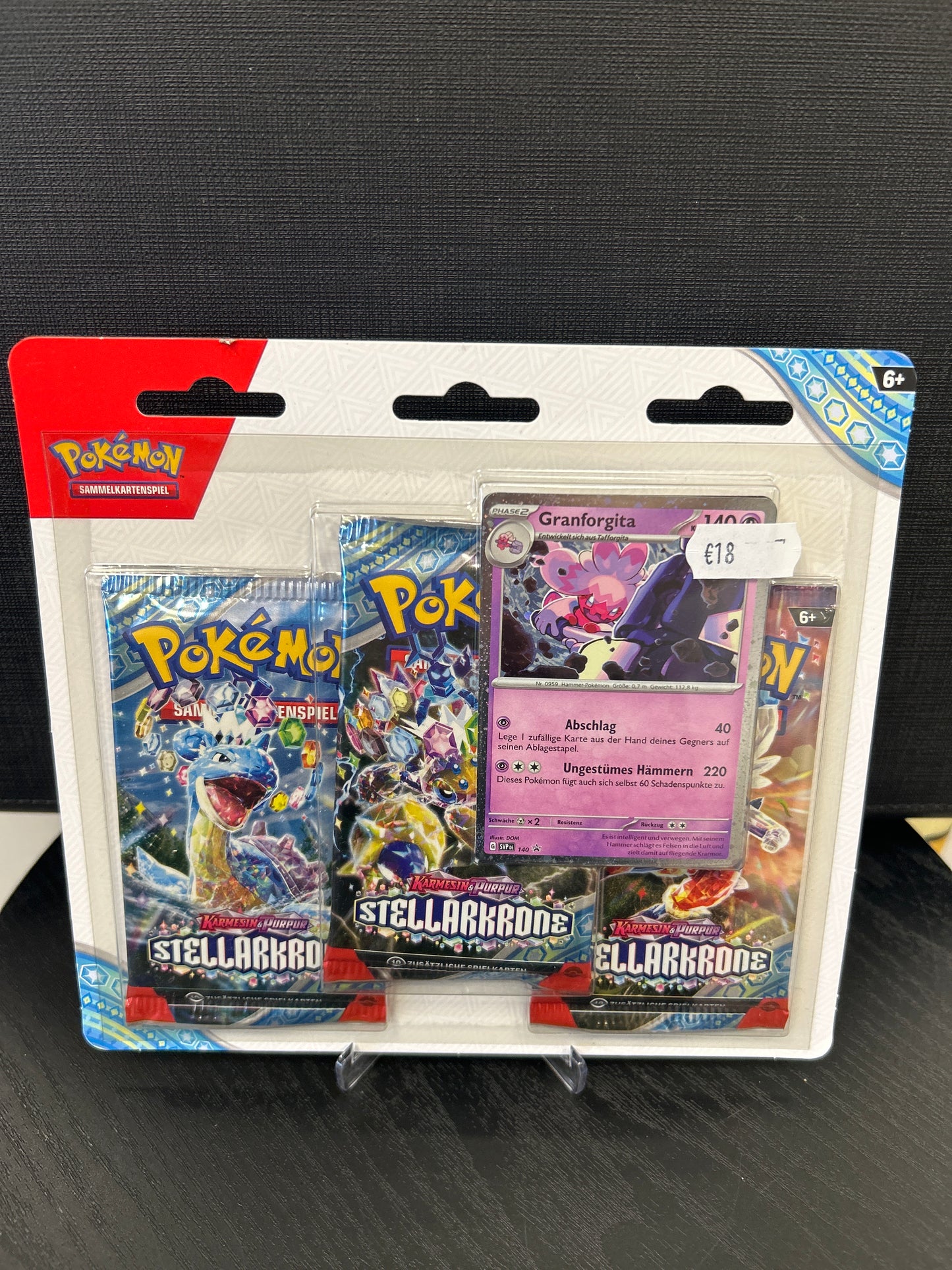 Pokémon blister Karmesin & Purpur stellarkrone 3er- Blister