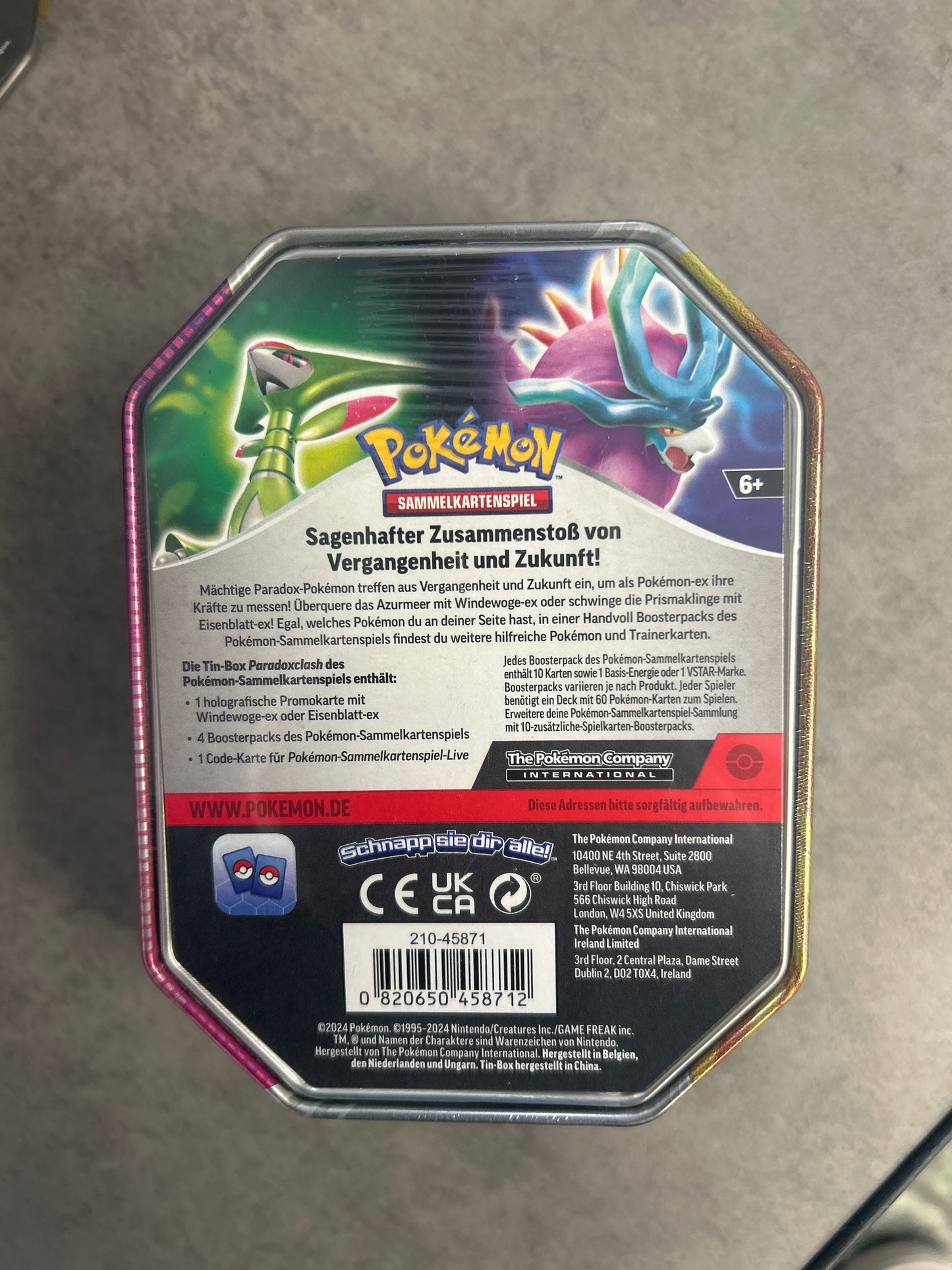 Pokémon Tin Box Eisenbaltt Ex