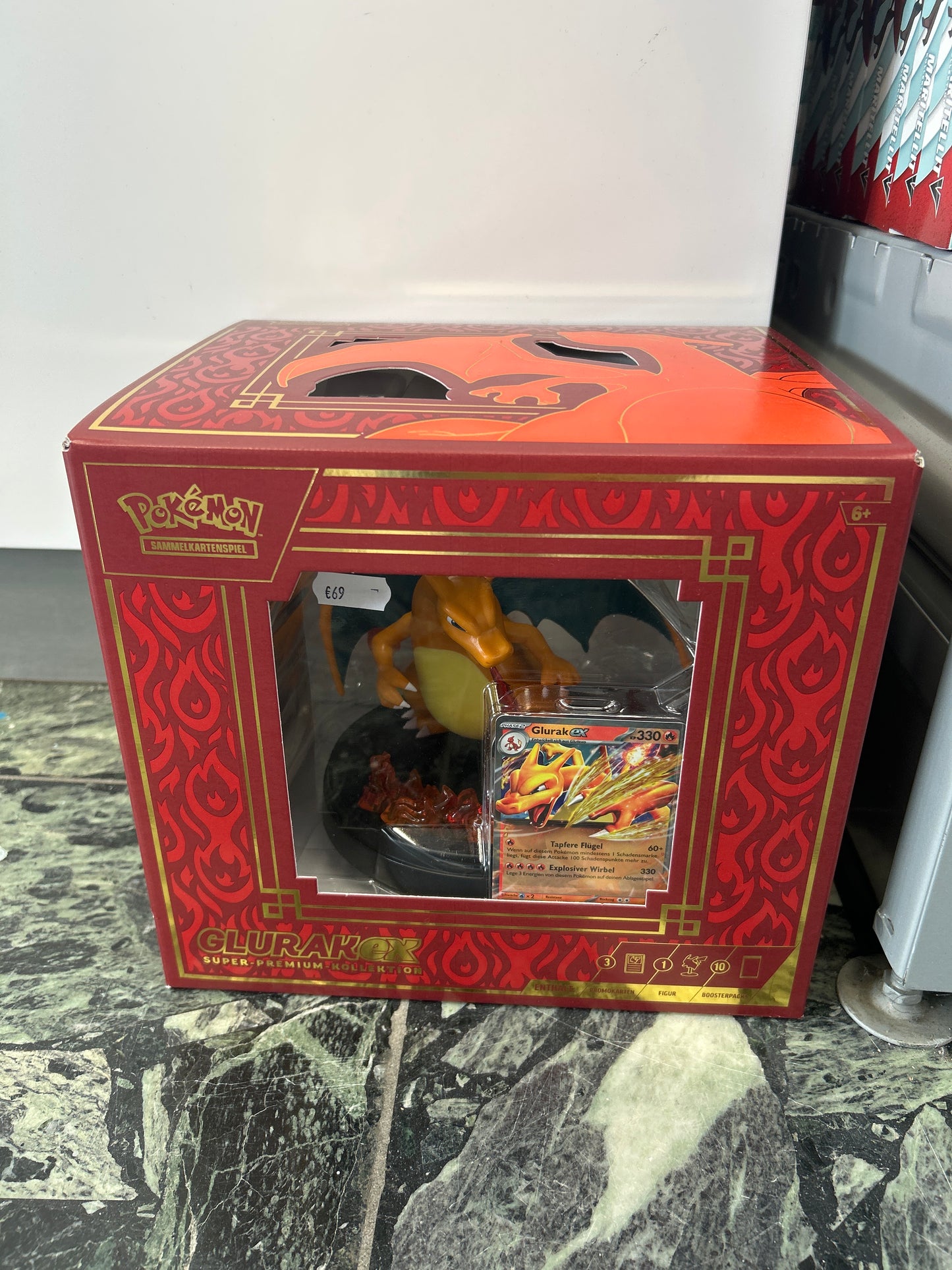 Pokemon Glurak-ex Super-Premium-Kollektion OVP - Deutsch