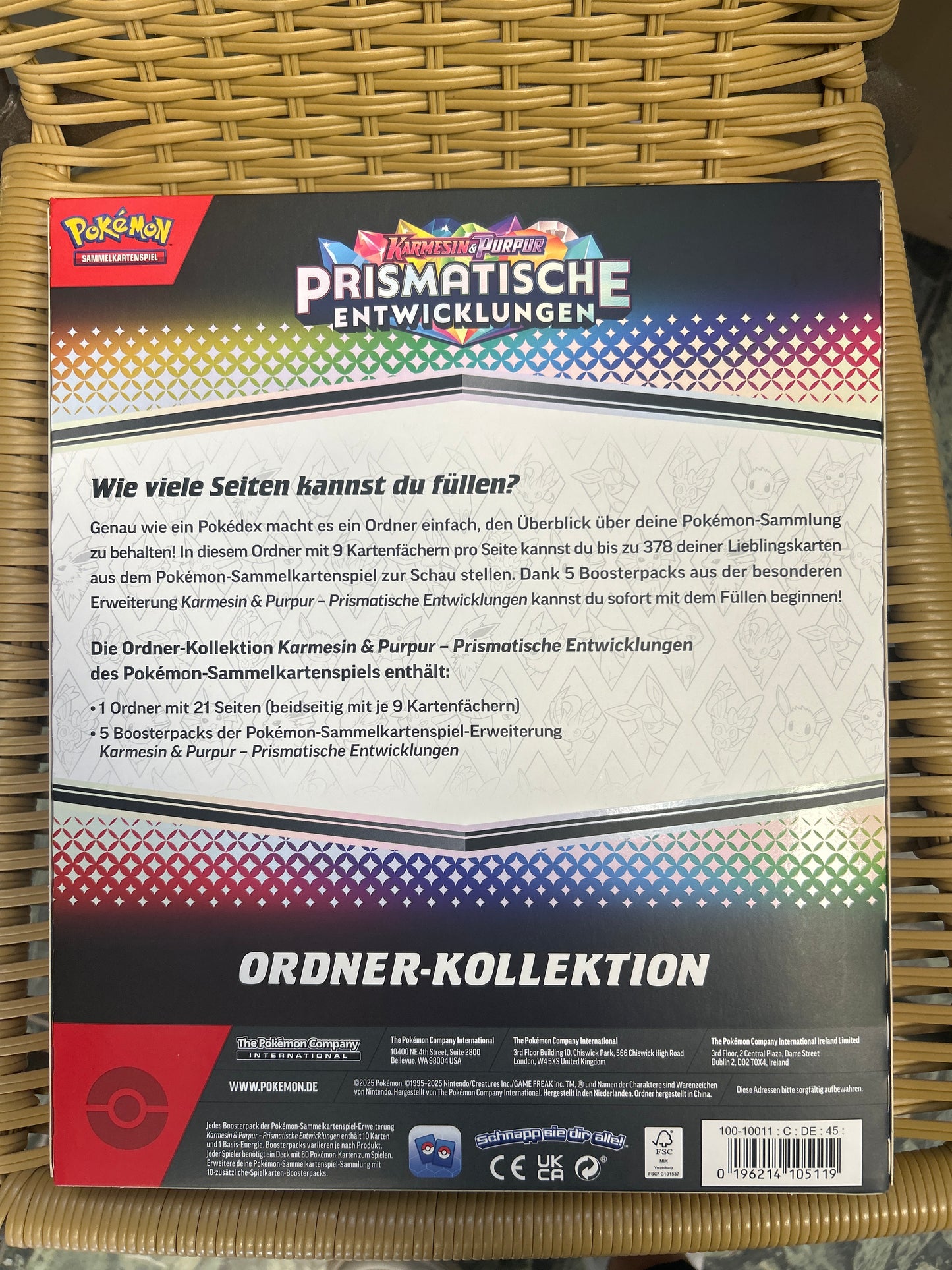 Pokémon Karmesin & Purpur prismatische Entwicklung Ordner Kollektion
