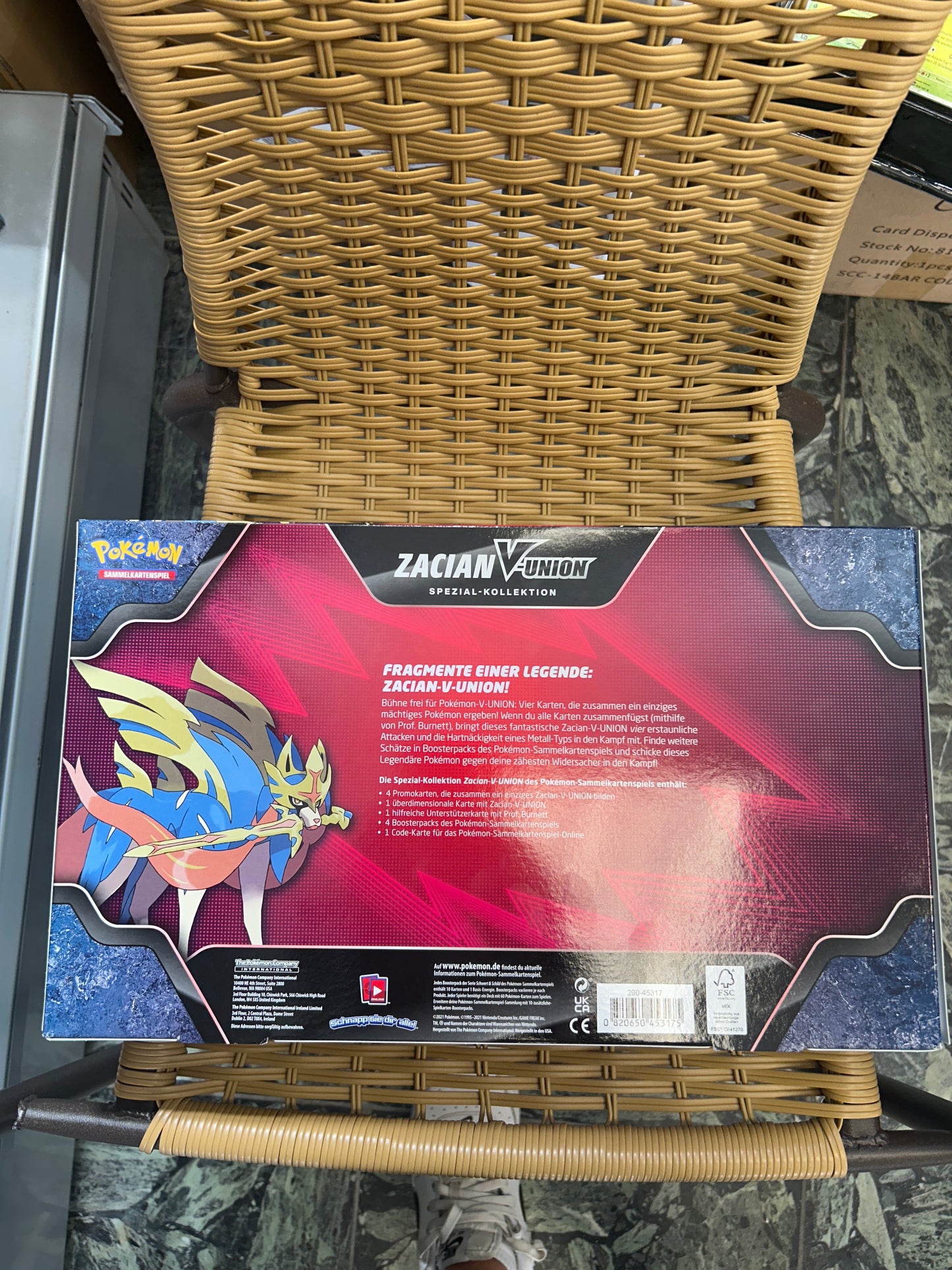 Pokémon zacian V-Union speazial Kollektion
