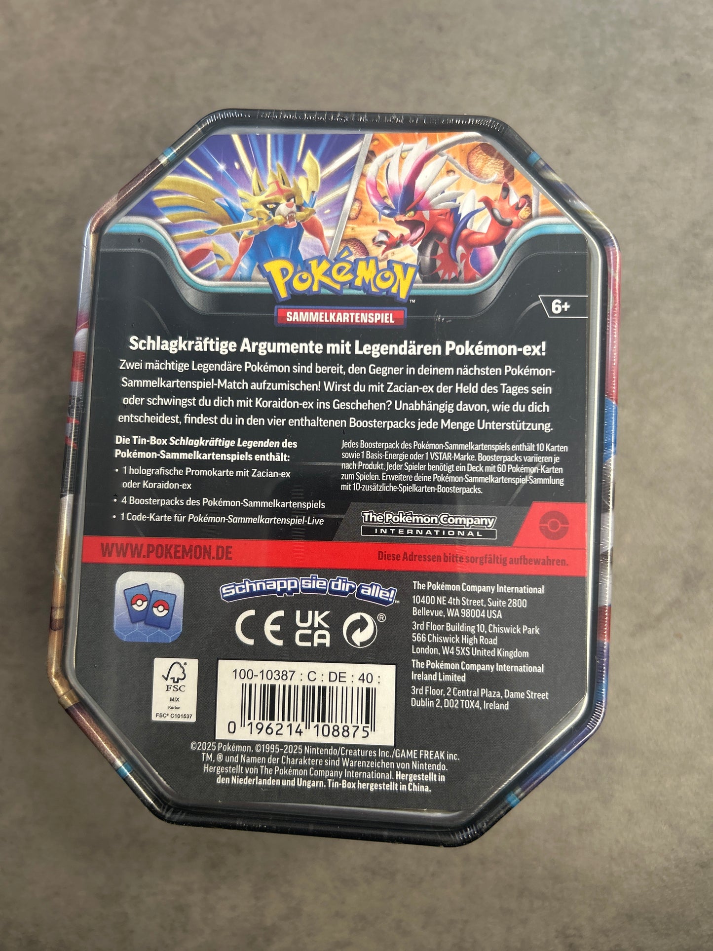 Pokémon Tin Box Koraidon Ex
