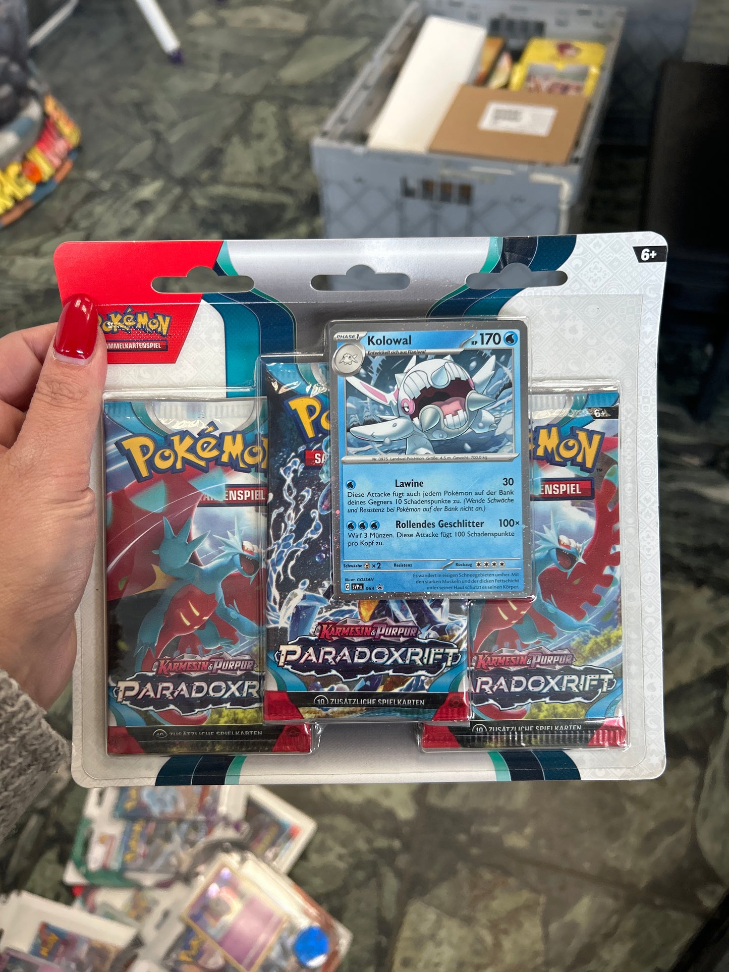 Pokémon Paradoxrift 3 Blister Booster Kolowal
