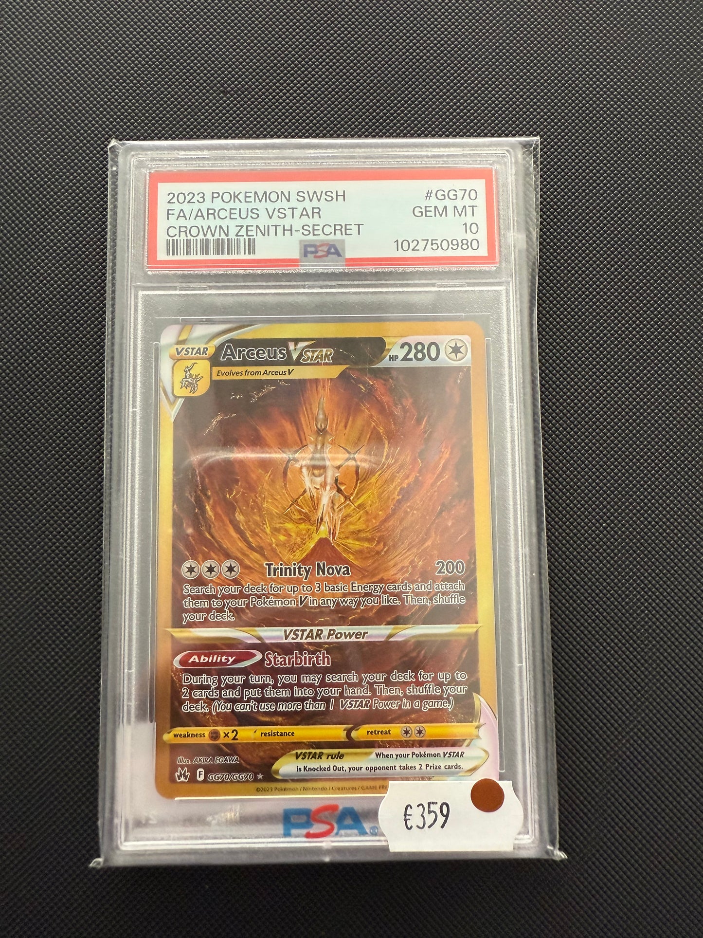 2023 Pokemon SWSH FA/ Arceus Vstar PSA 10