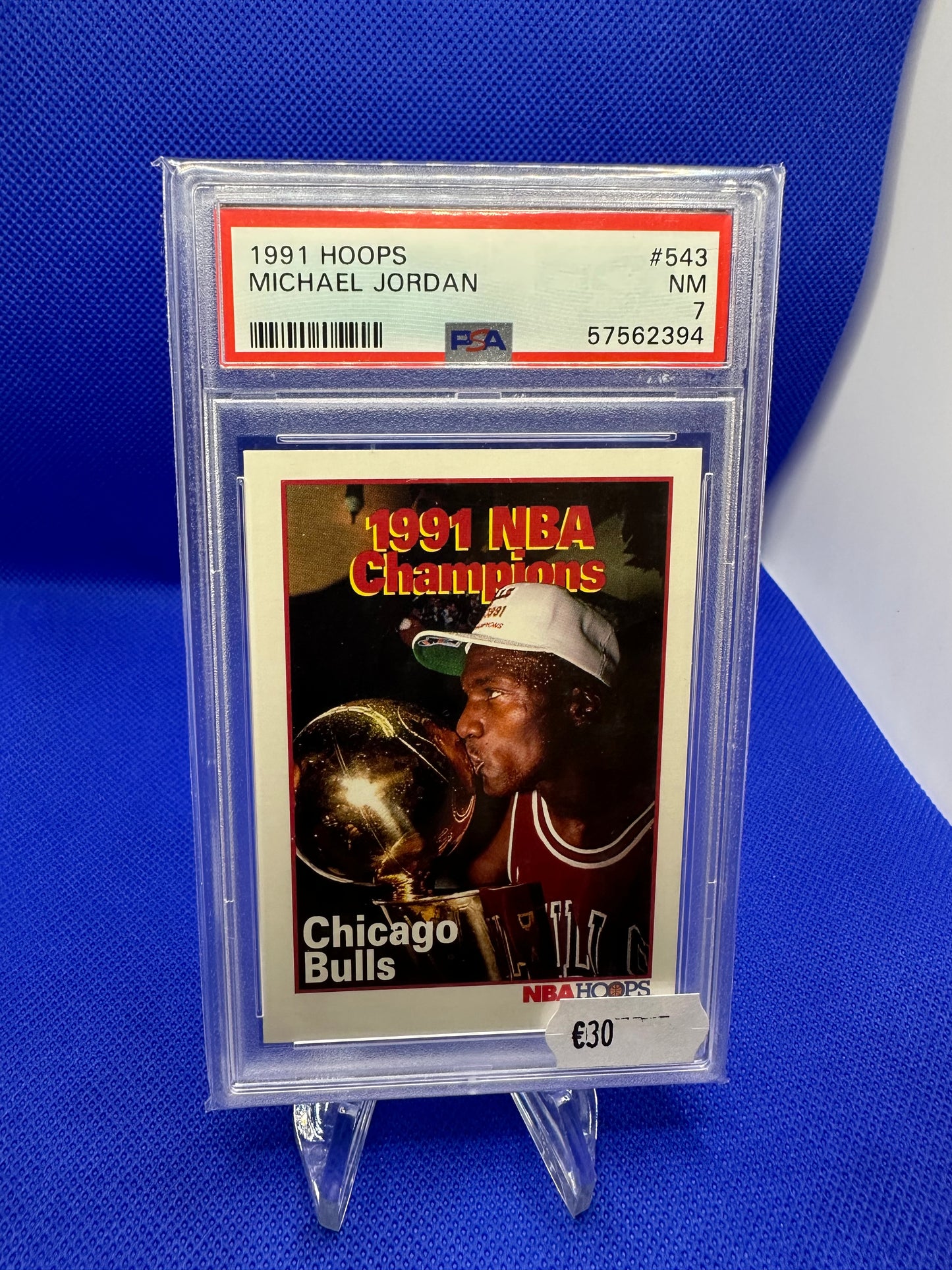 Michael Jordan 1991 Hoops PSA 7 NBA