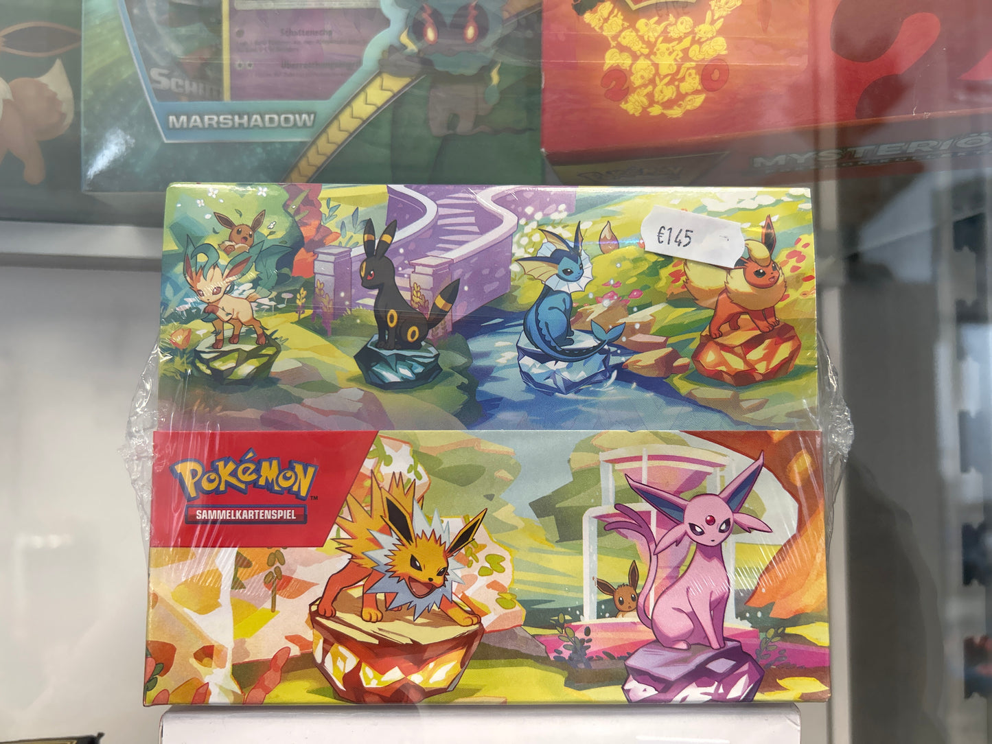 Pokémon Display prismatische Entwicklungen mini Tin