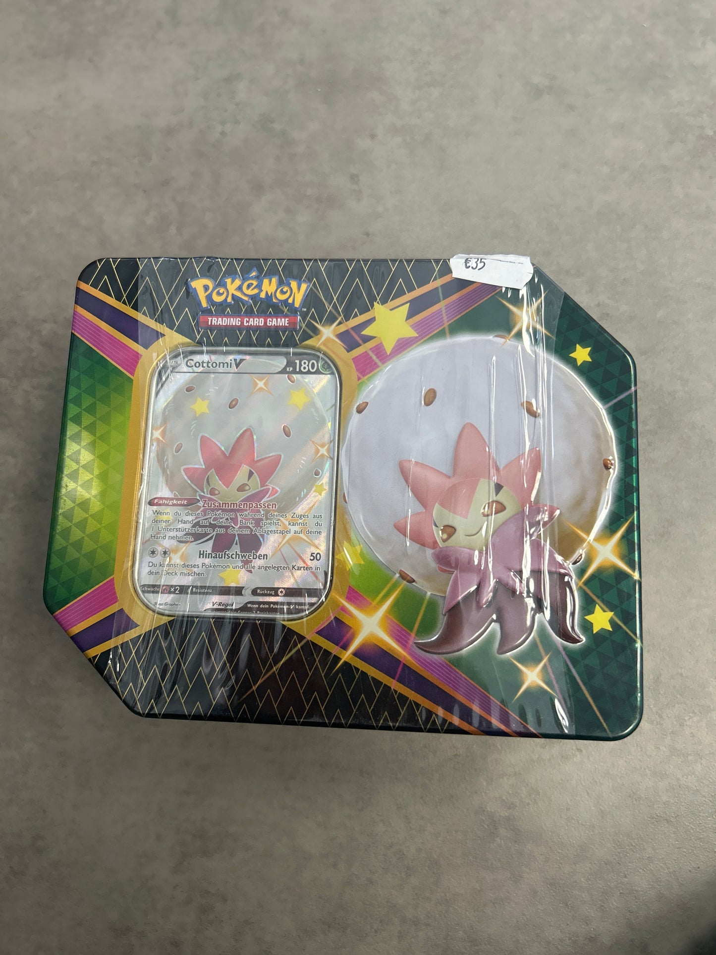 Pokémon Tin Box cottomi V glänzendes Schicksal