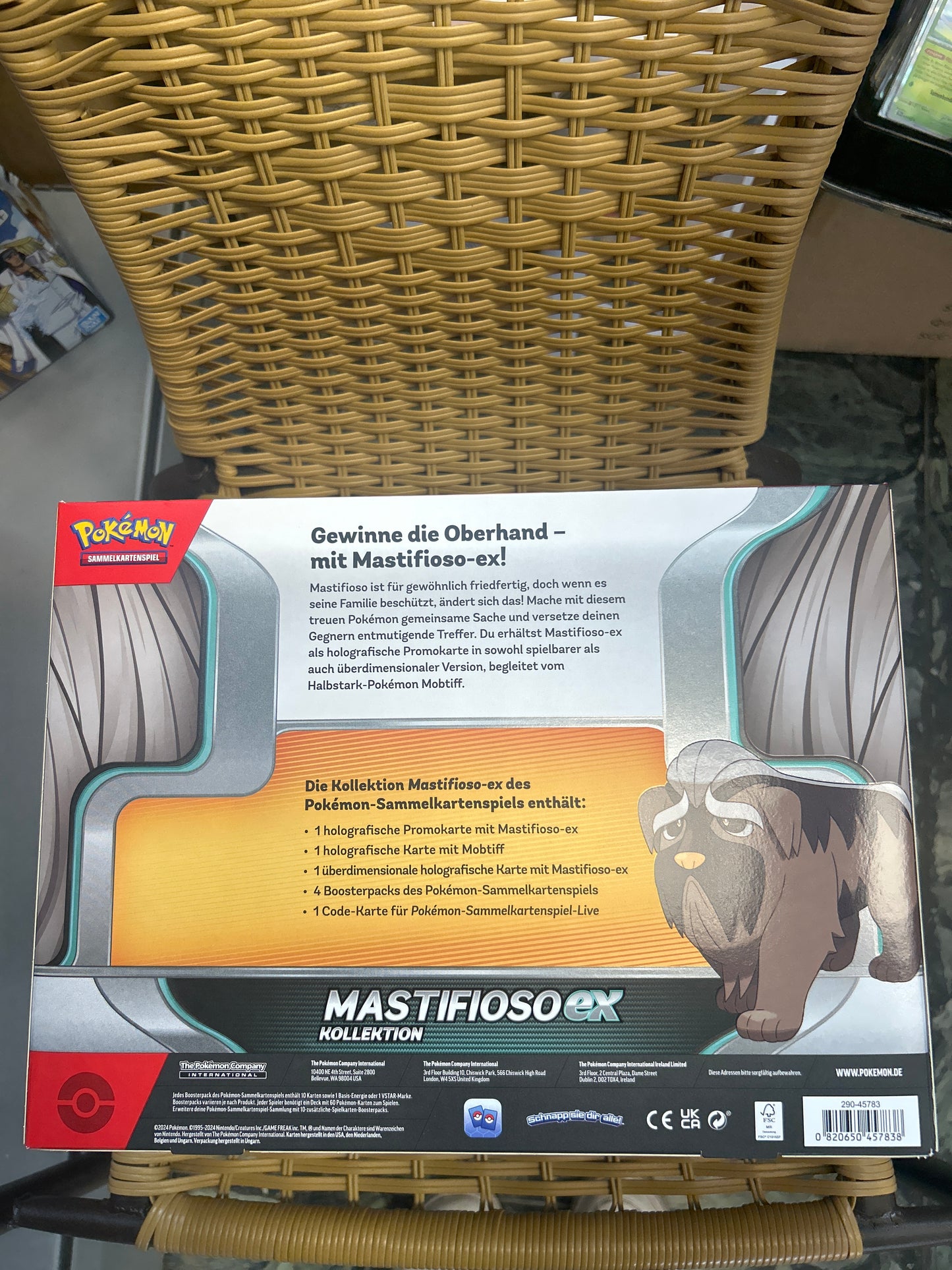 Pokémon Mastifioso ex Kollektion box