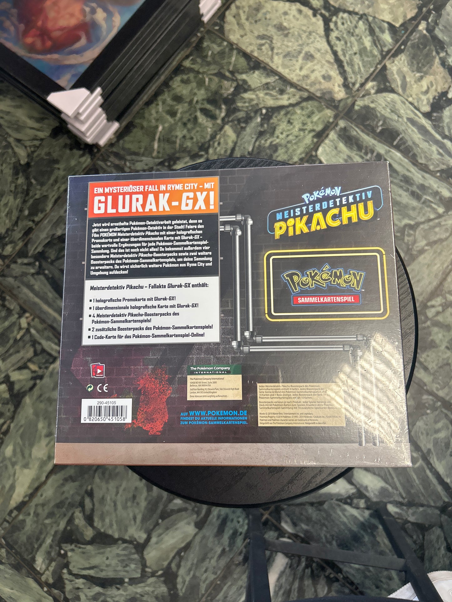 Pokémon Meisterdetektiv pikachu fallakte Glurak GX Box