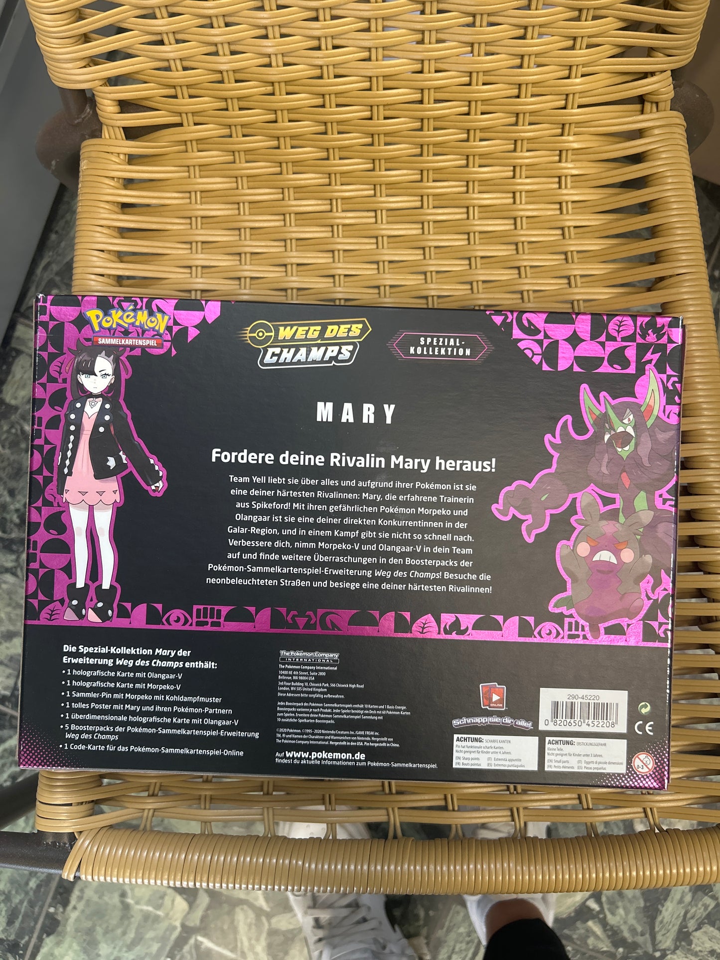 Pokémon Spezial Kollektion Box Weg des Champs mary