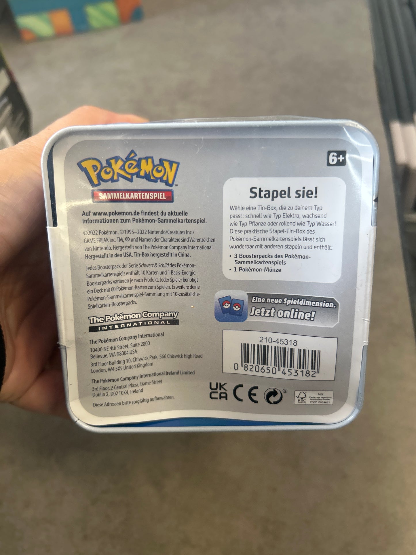 Pokémon Tin Box