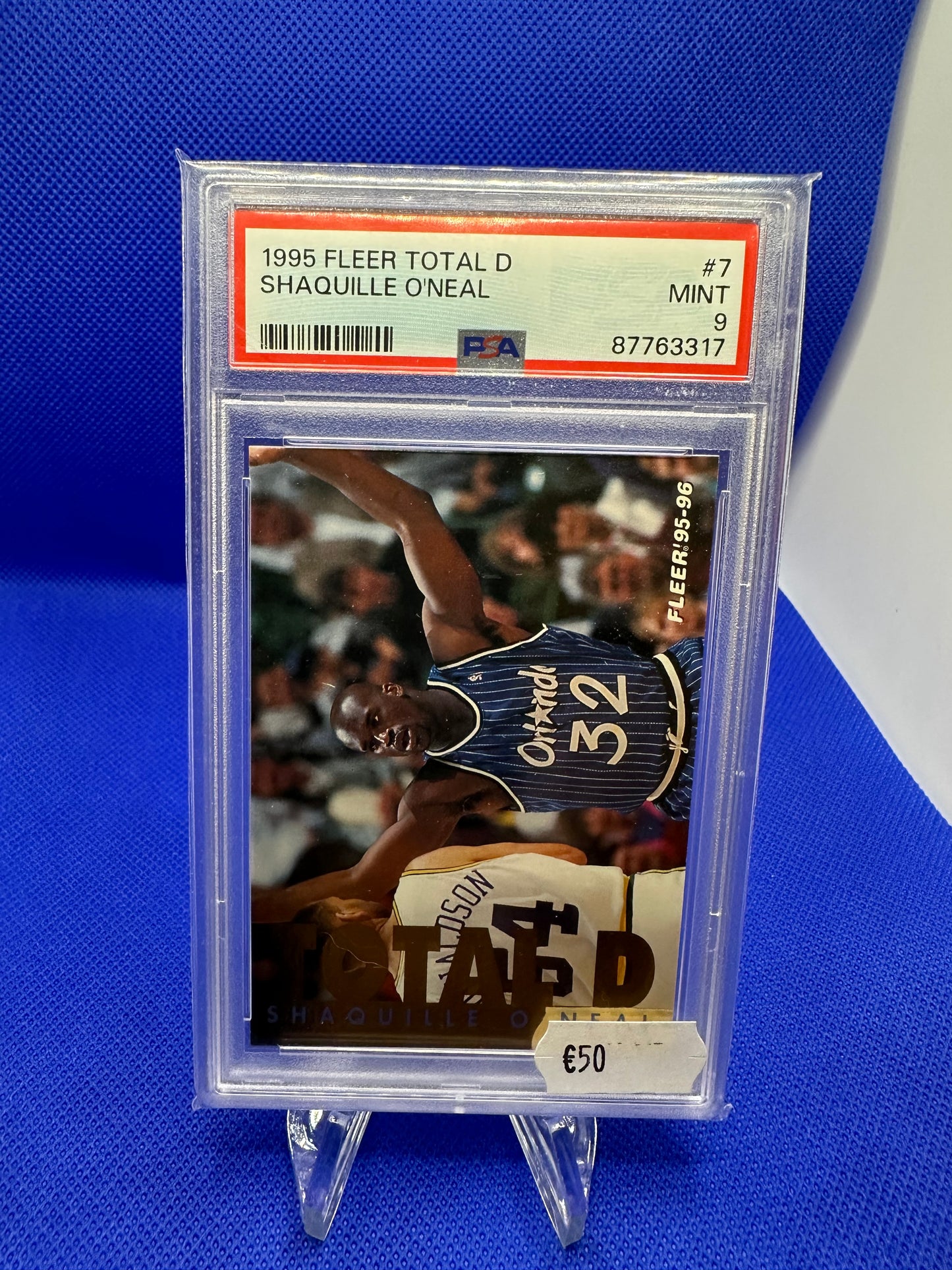 Shaquille O'Neal 1995 Fleer Total D PSA 9 NBA
