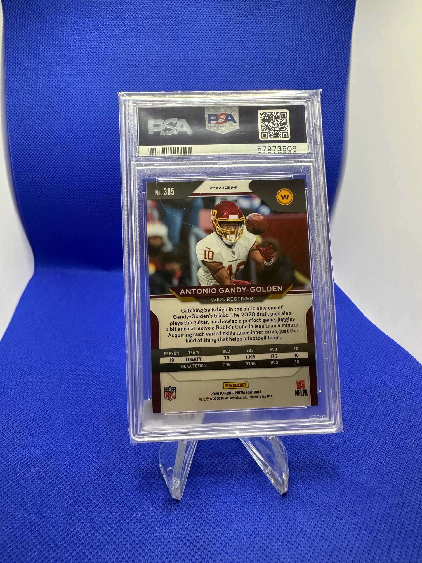 Antonio Gandy - Golden 2020 Panini Prizm Lazer Prizm PSA 9 NFL