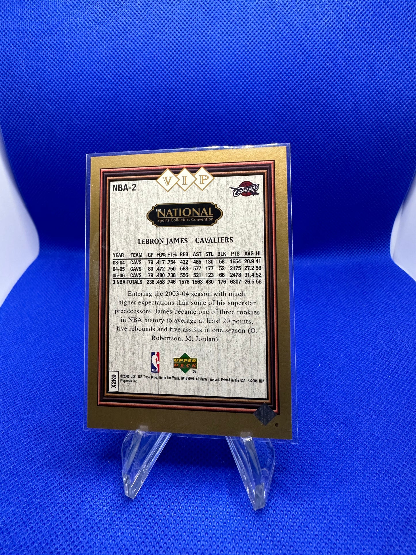 LeBron James 2006 Upper Deck The National VIP NBA-2