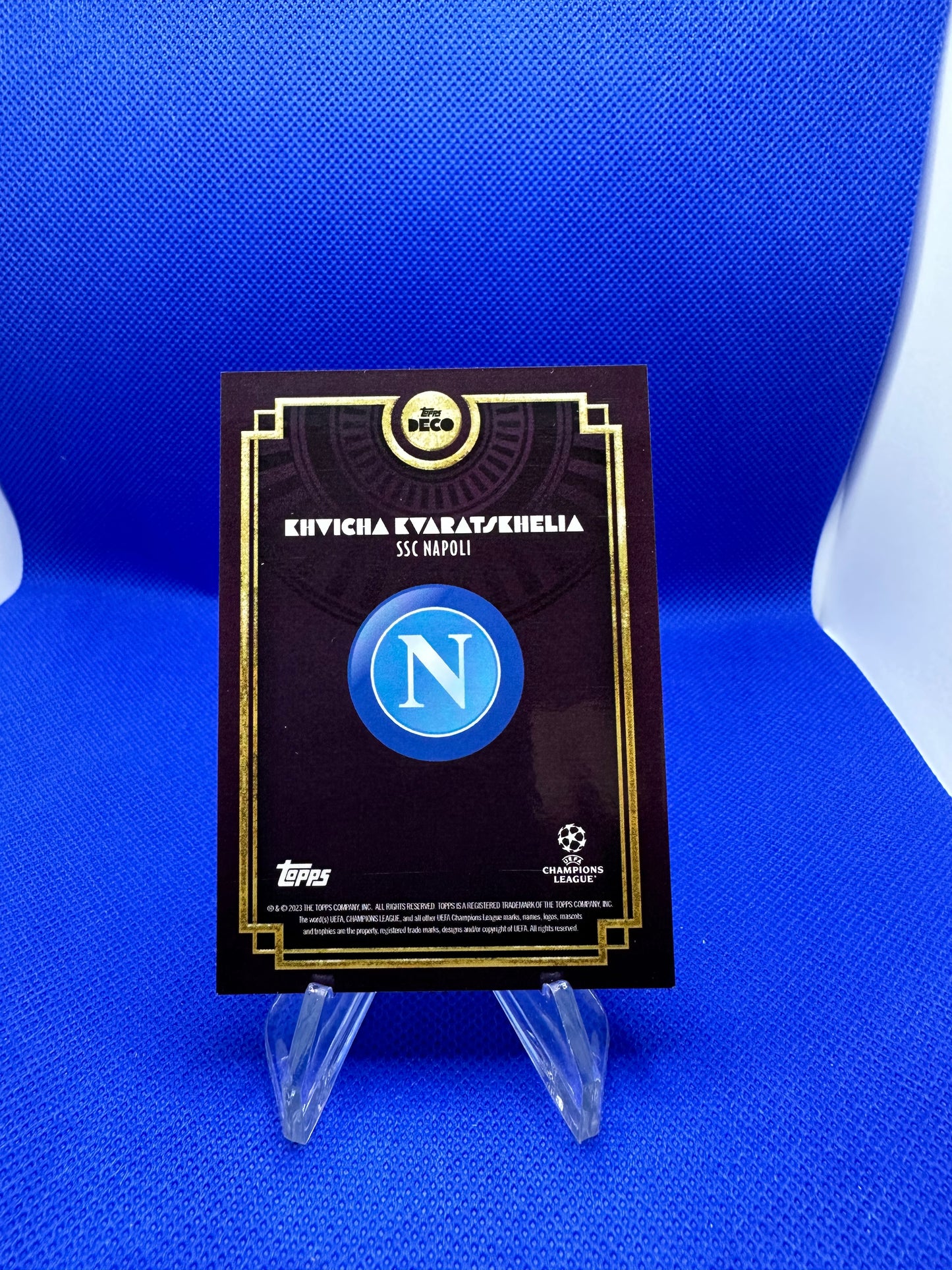 Khvicha Kvaratskhelia 2023-24 Topps Deco /25 SSC Napoli