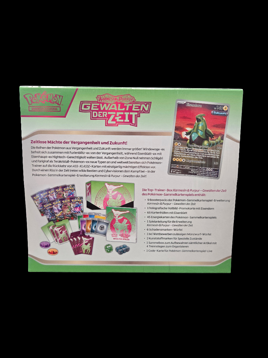 Pokémon K&P Gewalten der Zeit Top Trainer Box