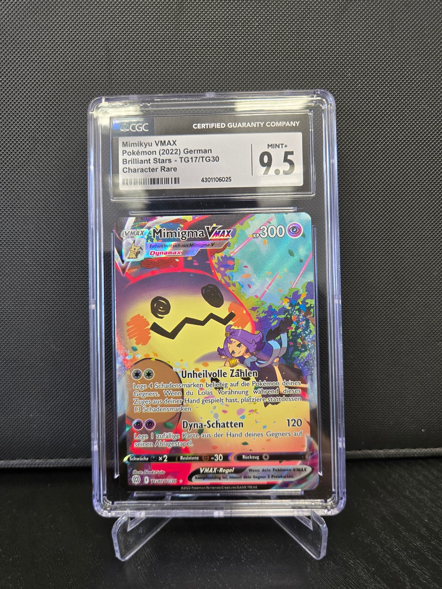 Pokémon Mimigma VMAX BRS TG17 CGC9.5