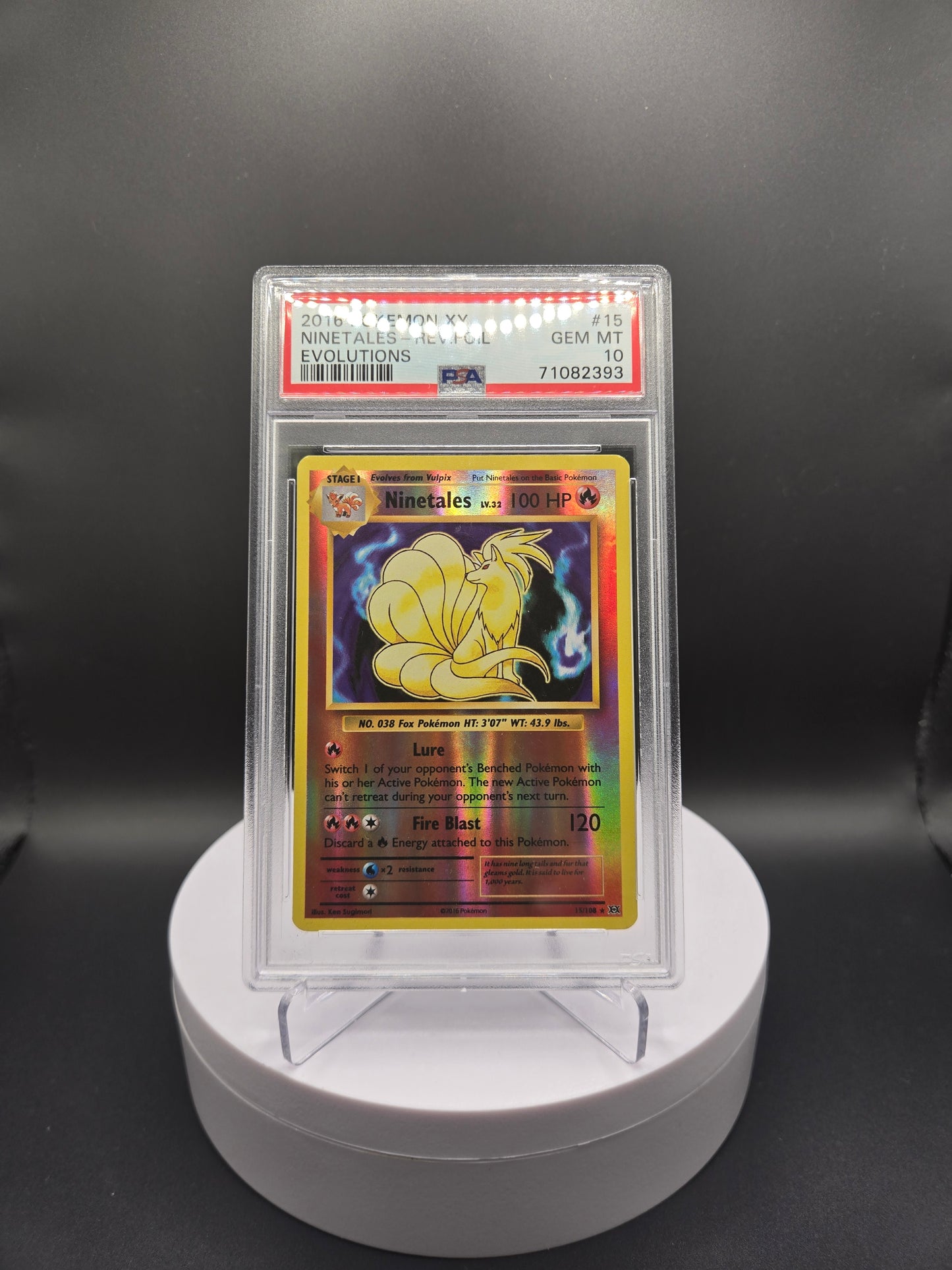 Pokémon Ninetales EVO15 PSA10