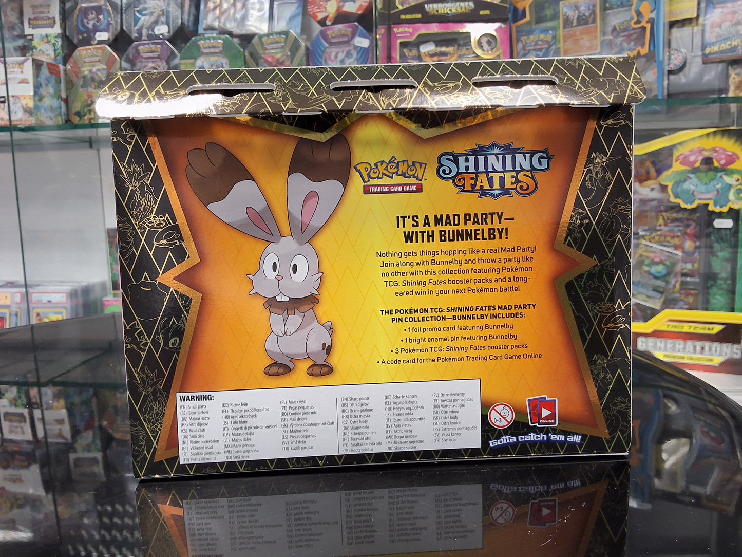 Pokemon Shining Fates Bunnelby Pin Collection