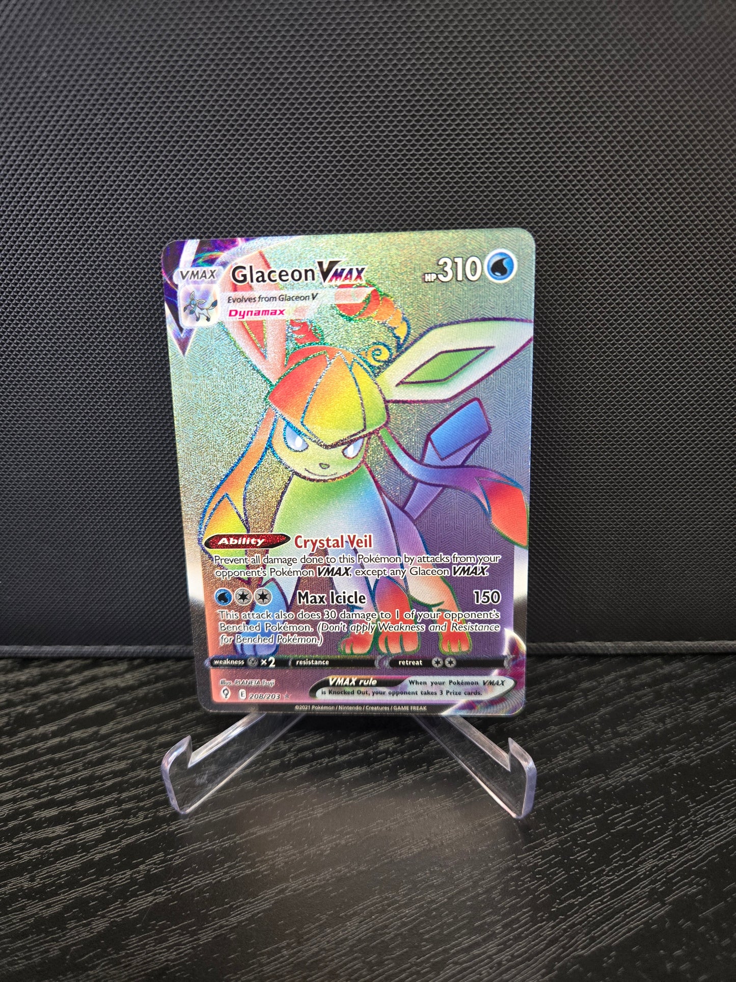 Pokémon Glaceon Vmax EVS 208
