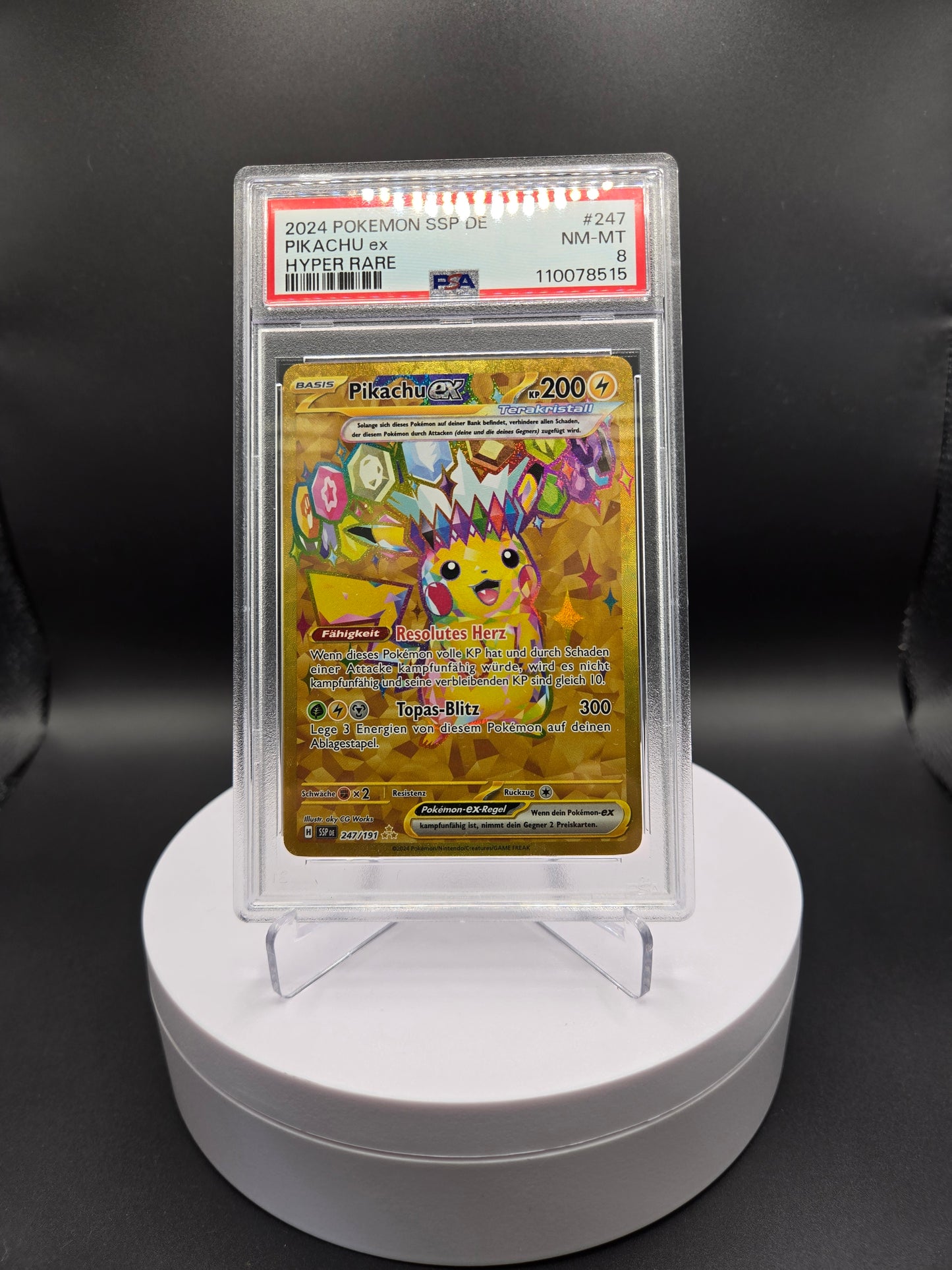 Pokémon Pikachu SSP247 PSA8