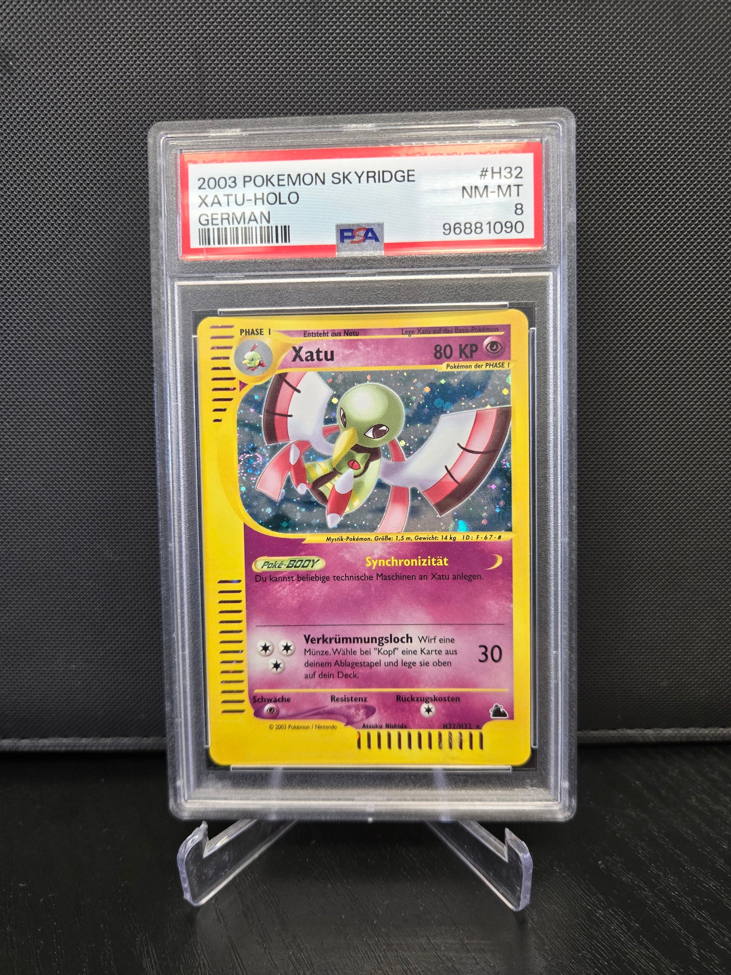 Pokémon Xatu SK H32 PSA8