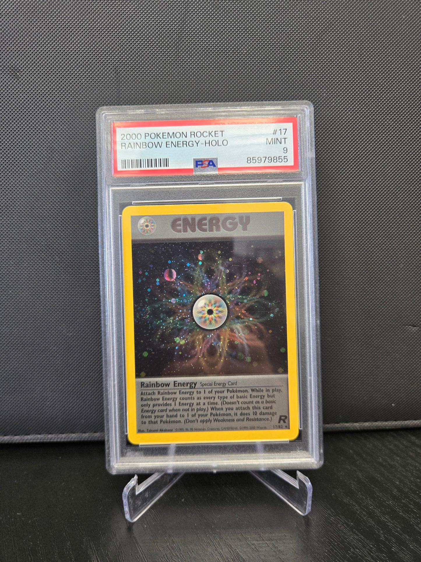 Pokémon Rainbow Energy-Holo TR17 PSA9