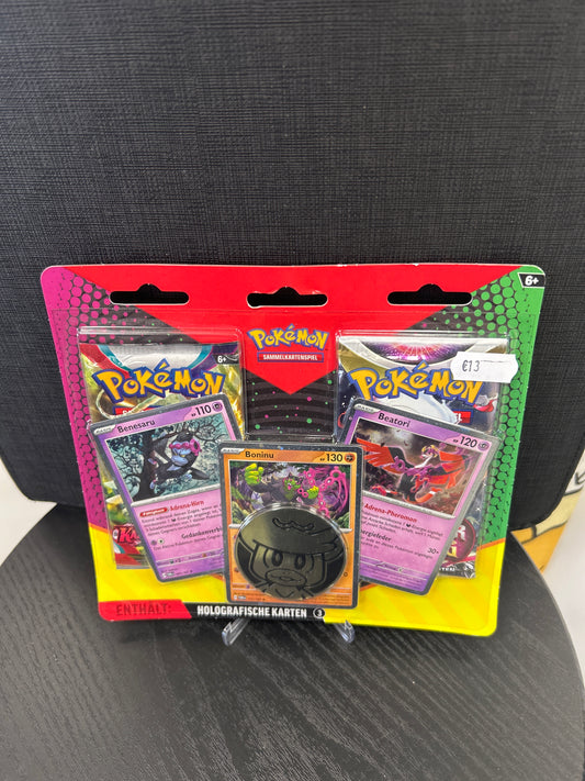 Pokémon 2er Blister Booster verlorener Ursprung Karmesin & Purpur