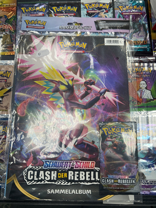 Pokémon Sammler Kit sammelalbum Karten Schwert & Schild clash der Rebellen