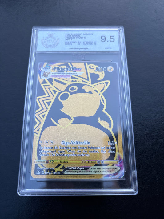 Pokémon Pikachu Vmax TG29/30 Lost Origin PGS 9.5 Deutsch