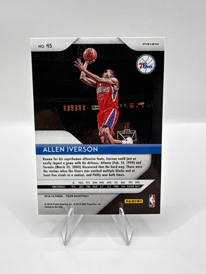 Allen Iverson 2018-19 Panini Prizm Silver PRIZM Card #45