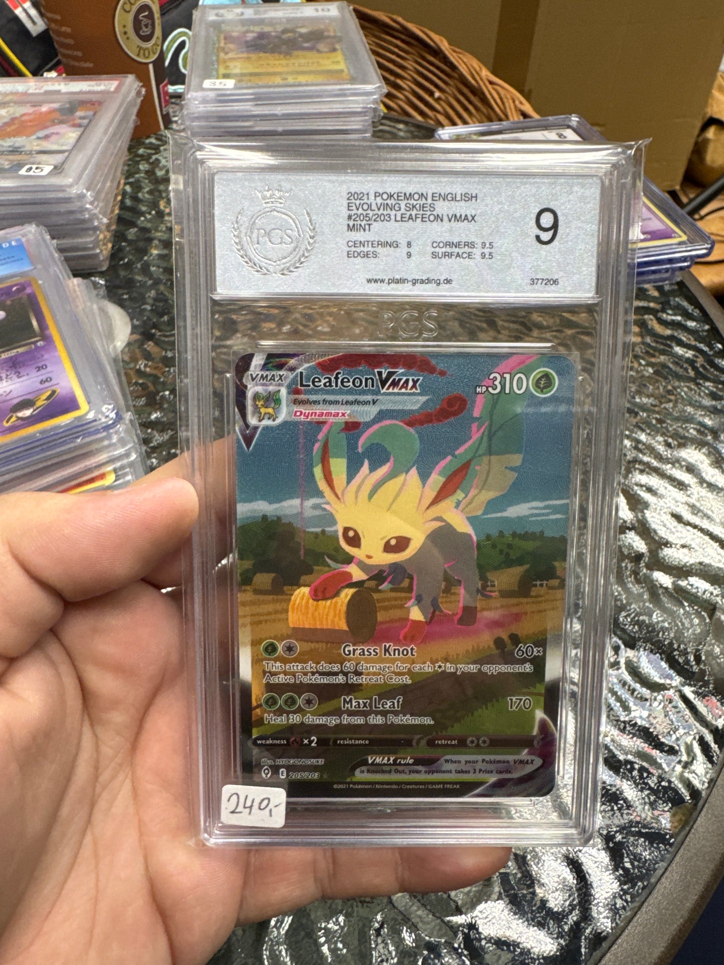 LEAFEON Vmax PGS 9 Evolving Skies alt art