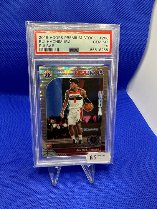 Rui Hachimura 2019 Hoops Premium Stock Pulsar PSA 10 NBA