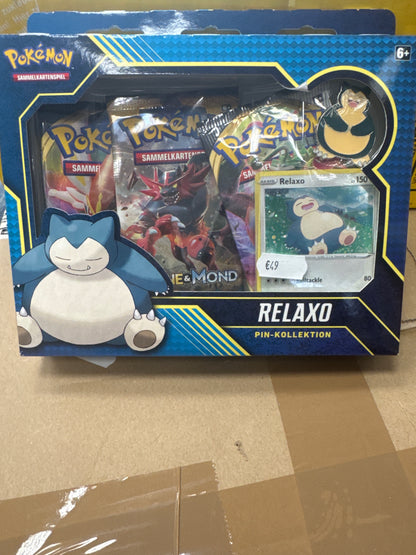 Pokémon Relaxo Pin Kollektion Box