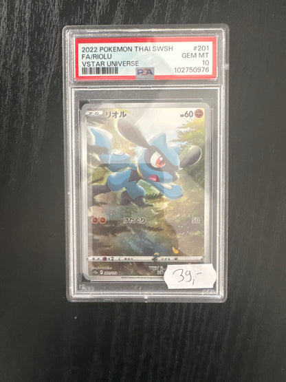 2022 Pokmeon Thai SWSH Fa/Riolu Vstar Universe GEM MT  10