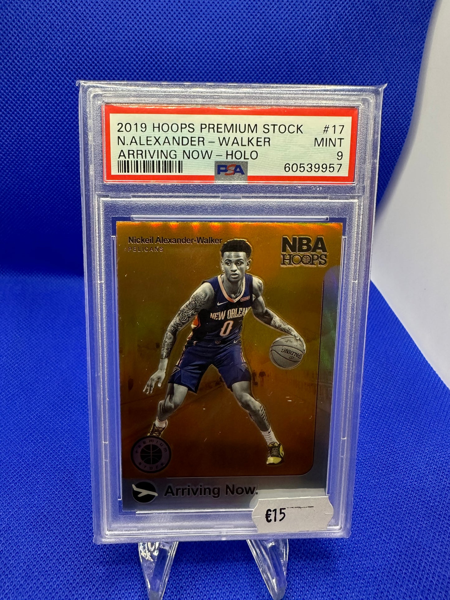 N.Alexander-Walker 2019 Hoops Premium Stock Arriving Now Holo PSA 9 NBA