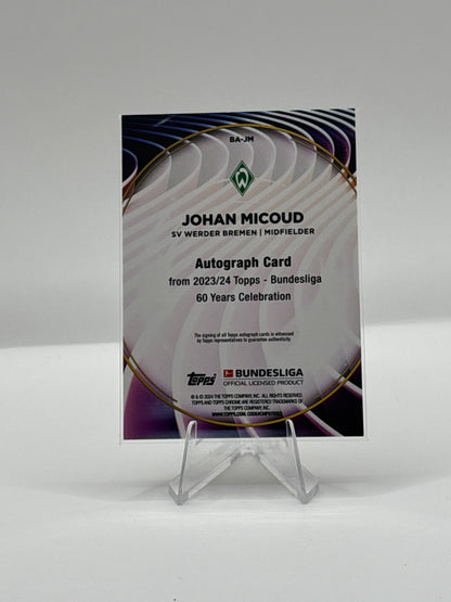 Johan Micoud SV Werder Bremen Topps mit Autogramm 60 Jahre Celebration 2023/24