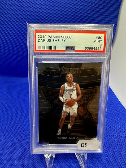 Darius Bazley 2019 Panini Select PSA 9 NBA