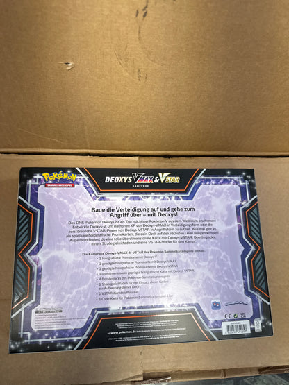 Pokémon Deoxys Vmax& Vstar Kampfbox Box