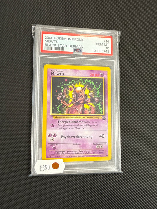 2000 Pokemon Promo MEWTU Black Star-German