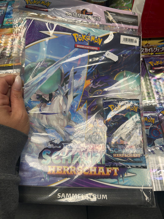 Pokémon Sammler Kit sammelalbum Karten Schwert & Schild schaurige Herrschaft