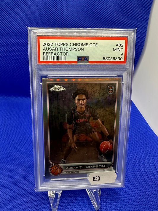 Ausar Thompson 2022 Topps Chrome OTE Refractor PSA 9 NBA