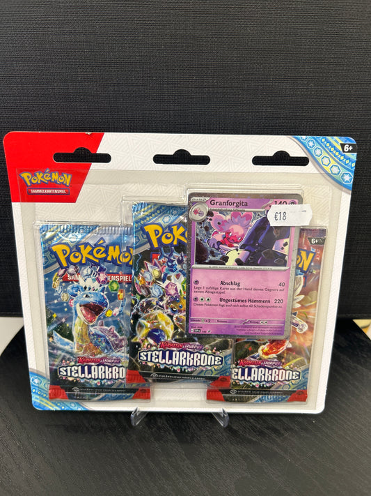 Pokémon blister Karmesin & Purpur stellarkrone 3er- Blister