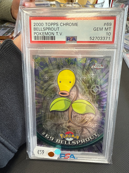 2000 Topps Chrome Bellsprout Pokémon T.V PSA 10